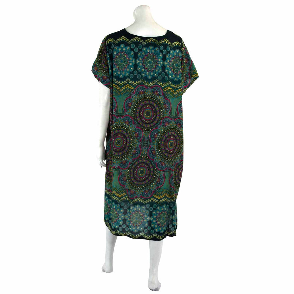 Thai Rose Shift Dress-Dresses-Siesta Crafts