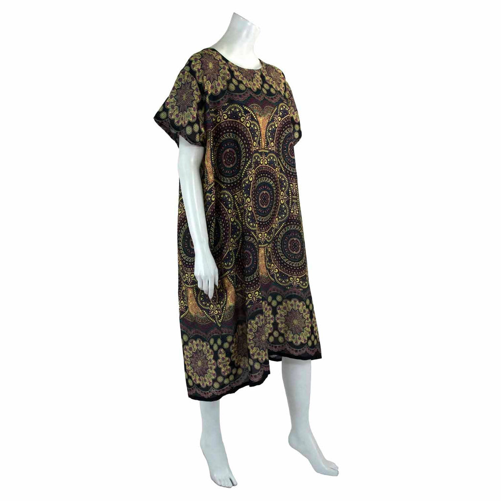 Thai Rose Shift Dress-Dresses-Siesta Crafts