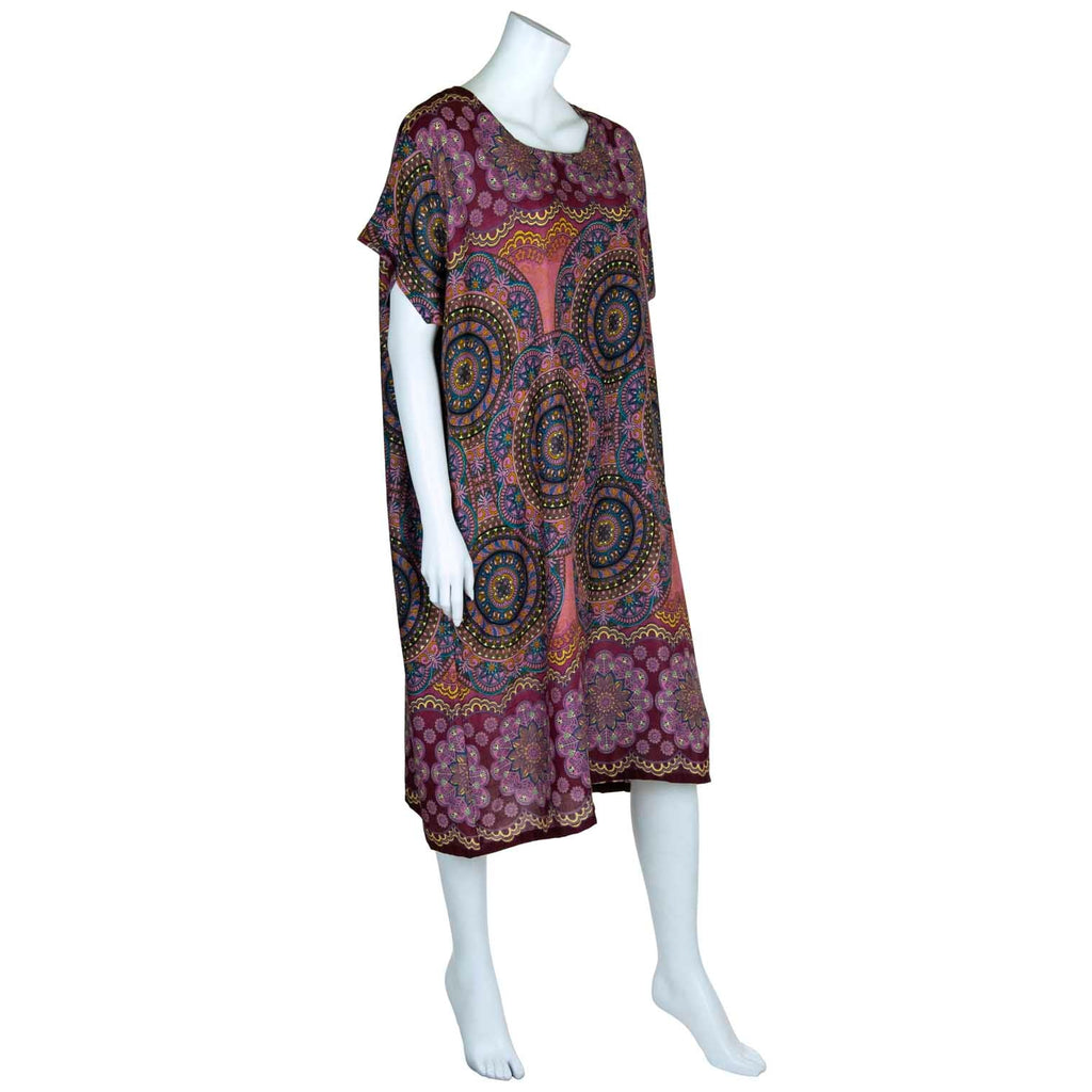 Thai Rose Shift Dress-Dresses-Siesta Crafts