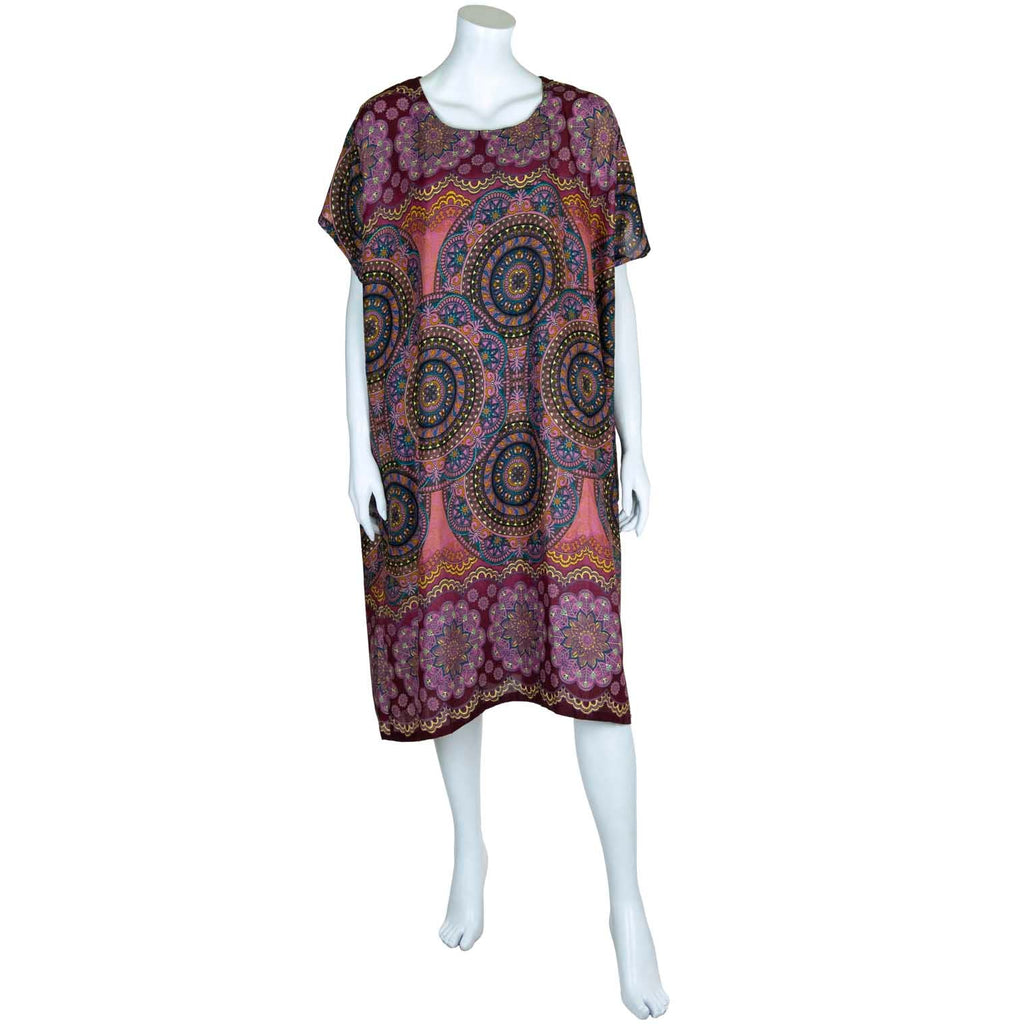 Thai Rose Shift Dress-Dresses-Siesta Crafts