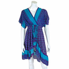 Recycled Sari Waterfall Top-Tops-Siesta Crafts
