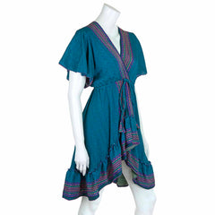 Recycled Sari Waterfall Top-Tops-Siesta Crafts