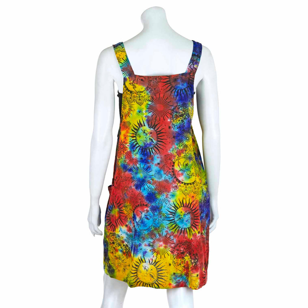 Sun and Moon Dungaree Dress-Dresses-Siesta Crafts