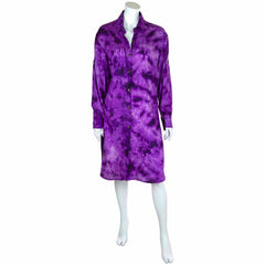 Tonal Tie Dye Shirt Dress-Dresses-Siesta Crafts