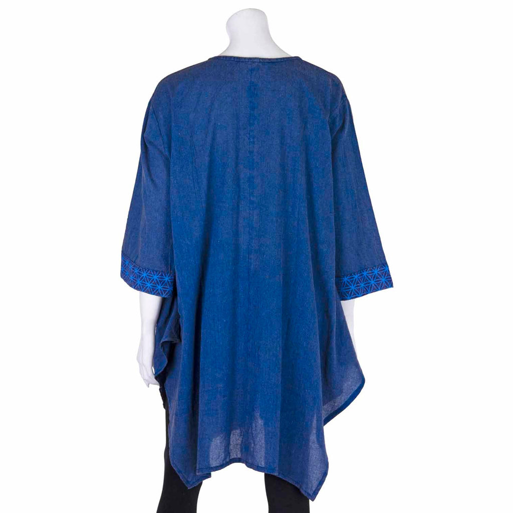 Patterned Pocket Smock Dress-Tops-Siesta Crafts