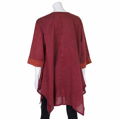 Patterned Pocket Smock Dress-Tops-Siesta Crafts