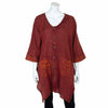 Patterned Pocket Smock Dress-Tops-Siesta Crafts