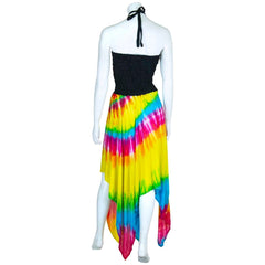 Rainbow Hanky Hem Dress-Dresses-Siesta Crafts