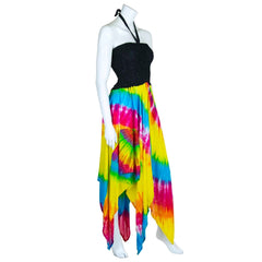 Rainbow Hanky Hem Dress-Dresses-Siesta Crafts