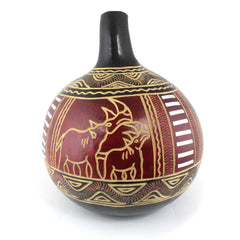 Kenyan Large Engraved Gourd-Home Décor-Siesta Crafts