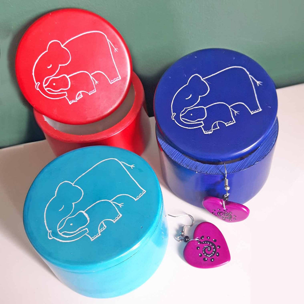 Soapstone Animal Pot-Storage & Organisation-Siesta Crafts