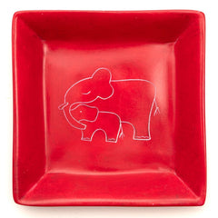 Mother and Baby Elephant Soapstone Tray-Storage & Organisation-Siesta Crafts