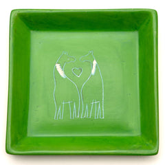 Two Giraffes Soapstone Tray-Storage & Organisation-Siesta Crafts