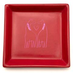 Two Giraffes Soapstone Tray-Storage & Organisation-Siesta Crafts