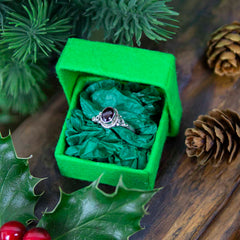 Saa Paper Ring Box-Jewellery Dishes, Boxes & Pouches-Siesta Crafts