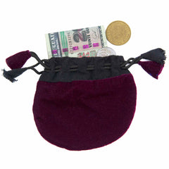 Velvet Drawstring Pouch-Bags & Purses-Siesta Crafts