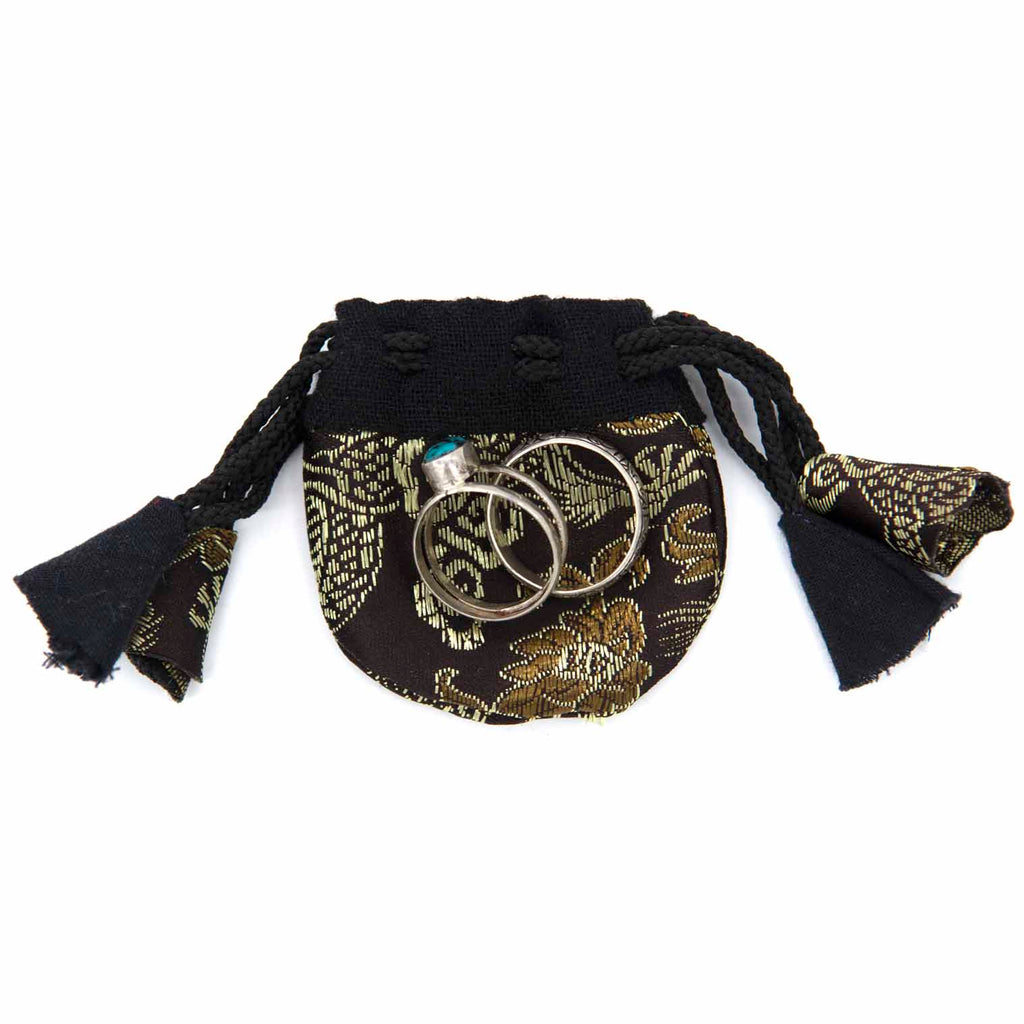 Brocade Ring Pouch-Bags & Purses-Siesta Crafts