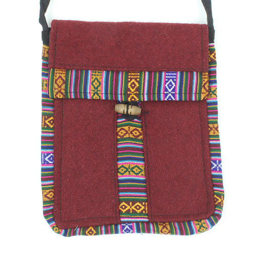 Woollen Passport Bag-Bags & Purses-Siesta Crafts