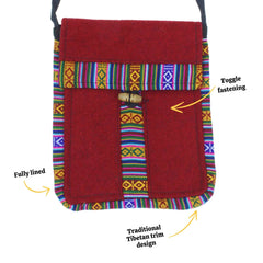 Woollen Passport Bag-Bags & Purses-Siesta Crafts