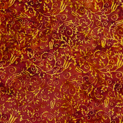 Hanky Hem Smock Top - Autumn Thistle Batik-Tops-Siesta Crafts