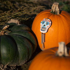Candy Skull Chime-Garden & Outdoors-Siesta Crafts