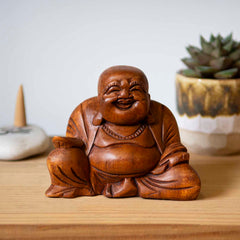 Mini Laughing Buddha-Ornaments & Figurines-Siesta Crafts