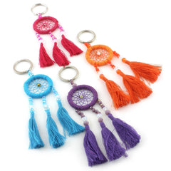 Dreamcatcher Keyring-Keyrings & Bag Charms-Siesta Crafts