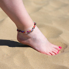 Charm Anklet with Shell-Anklets-Siesta Crafts