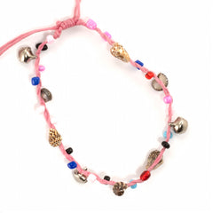 Charm Anklet with Shell-Anklets-Siesta Crafts