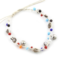 Charm Anklet with Shell-Anklets-Siesta Crafts