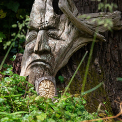 Green Man in Wood-Ornaments & Figurines-Siesta Crafts