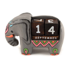 Elephant Perpetual Calendar-Office & Stationery-Siesta Crafts
