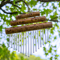 Large Triple Bamboo Chime-Garden & Outdoors-Siesta Crafts