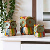 Set of Rustic Owl Carvings-Ornaments & Figurines-Siesta Crafts
