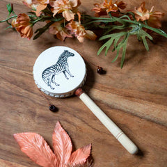 Zebra Zoo Hand Drum-Drums-Siesta Crafts