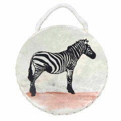 Small Ocean Drum Zebra Design-Drums-Siesta Crafts