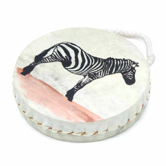 Small Ocean Drum Zebra Design-Drums-Siesta Crafts