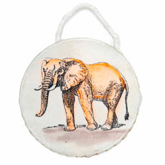 Small Ocean Drum Elephant Design-Drums-Siesta Crafts
