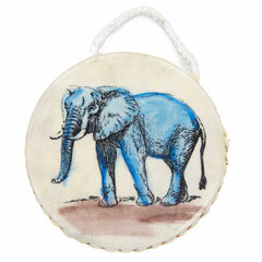 Small Ocean Drum Elephant Design-Drums-Siesta Crafts