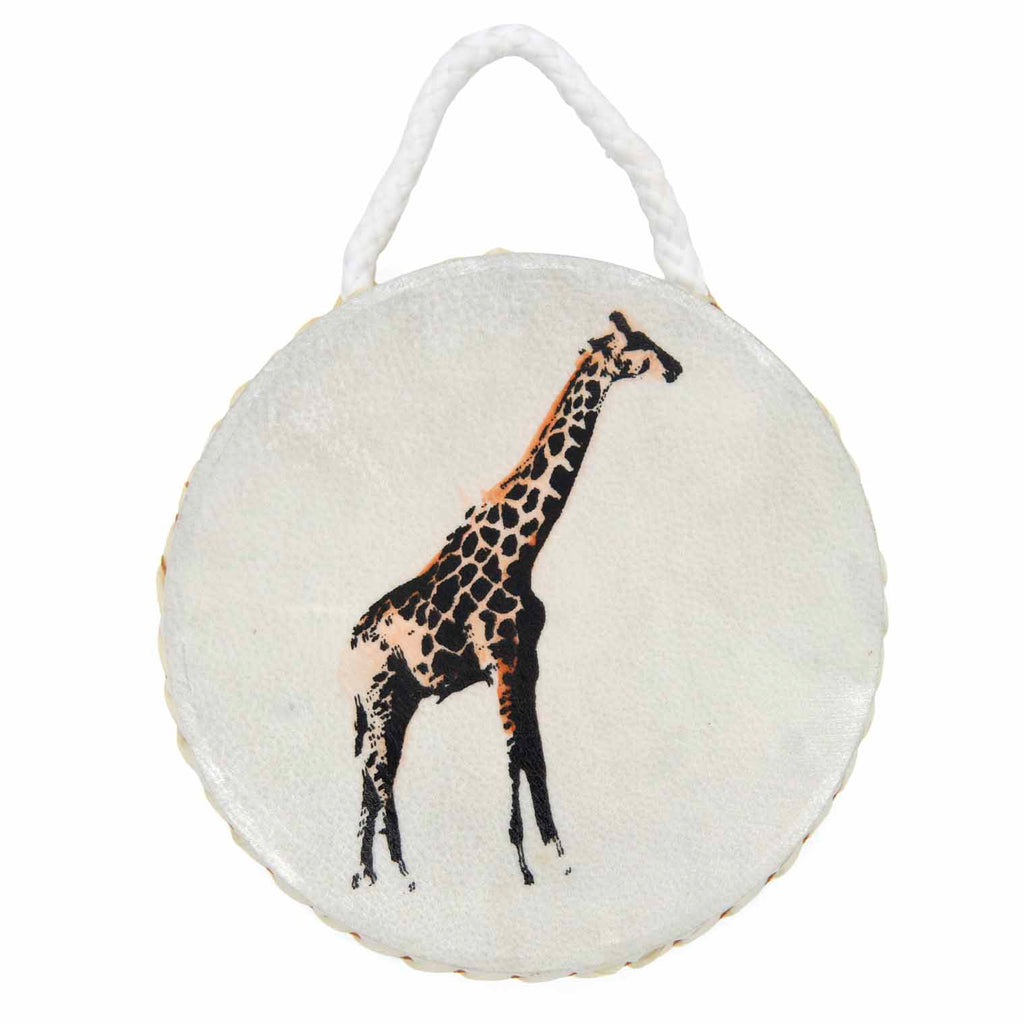 Small Ocean Drum Giraffe Design-Drums-Siesta Crafts