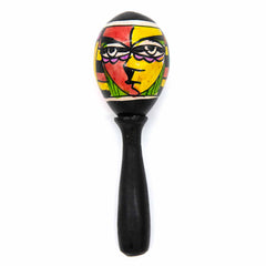 Lombok Design Handle Egg Shaker-Shakers-Siesta Crafts