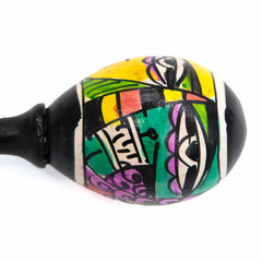 Lombok Design Handle Egg Shaker-Shakers-Siesta Crafts