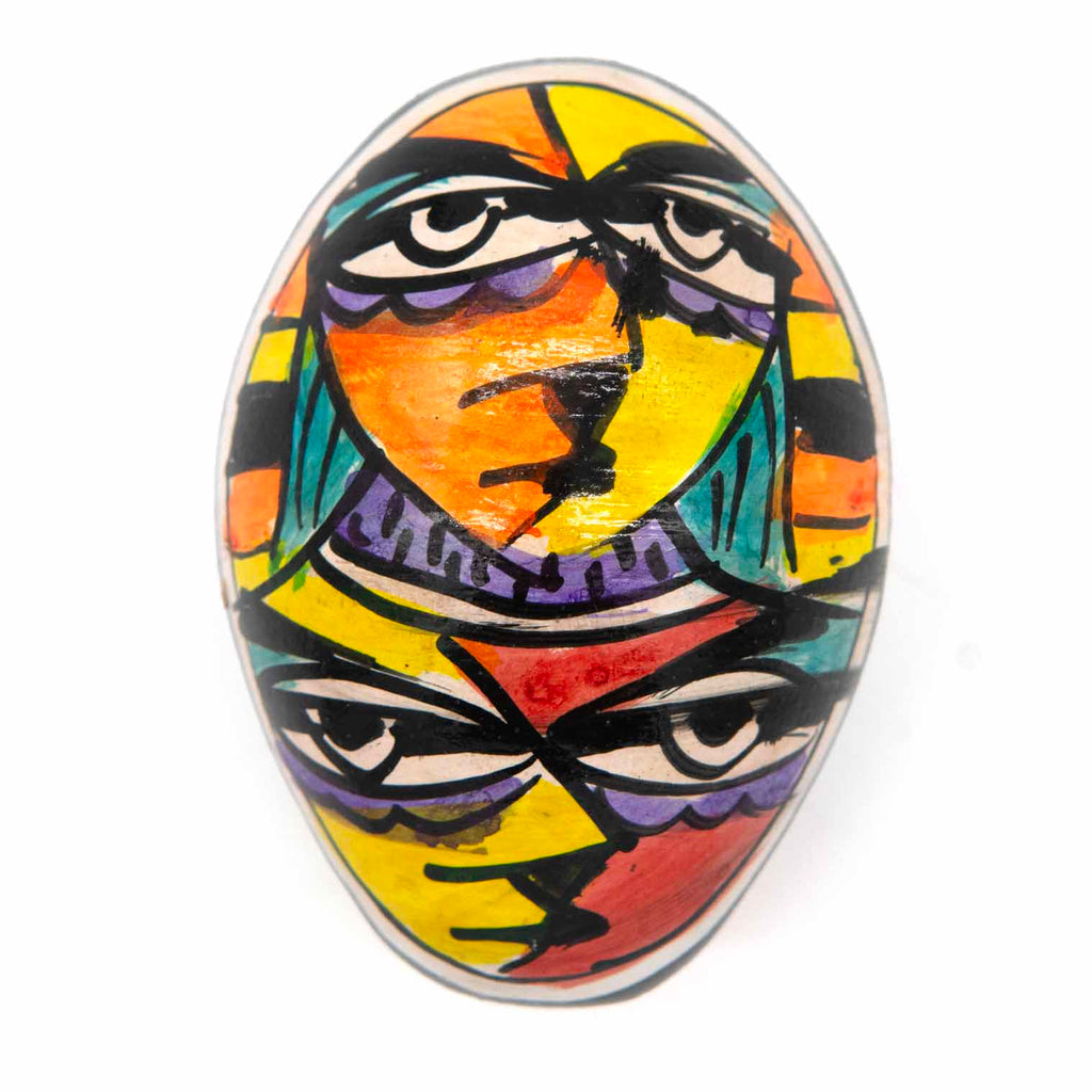 Lombok Design Painted Egg Shaker-Shakers-Siesta Crafts