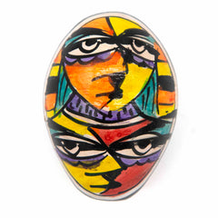 Lombok Design Painted Egg Shaker-Shakers-Siesta Crafts