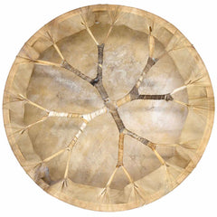 Raw Goat Skin Shamanic Drum 40cm-Drums-Siesta Crafts
