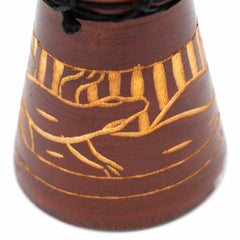 Carved Gecko Djembe Drum 20cm-Drums-Siesta Crafts