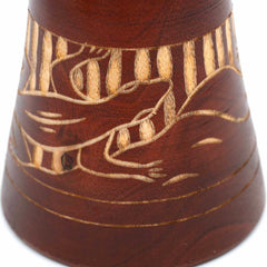 Carved Gecko Djembe Drum 30cm-Drums-Siesta Crafts