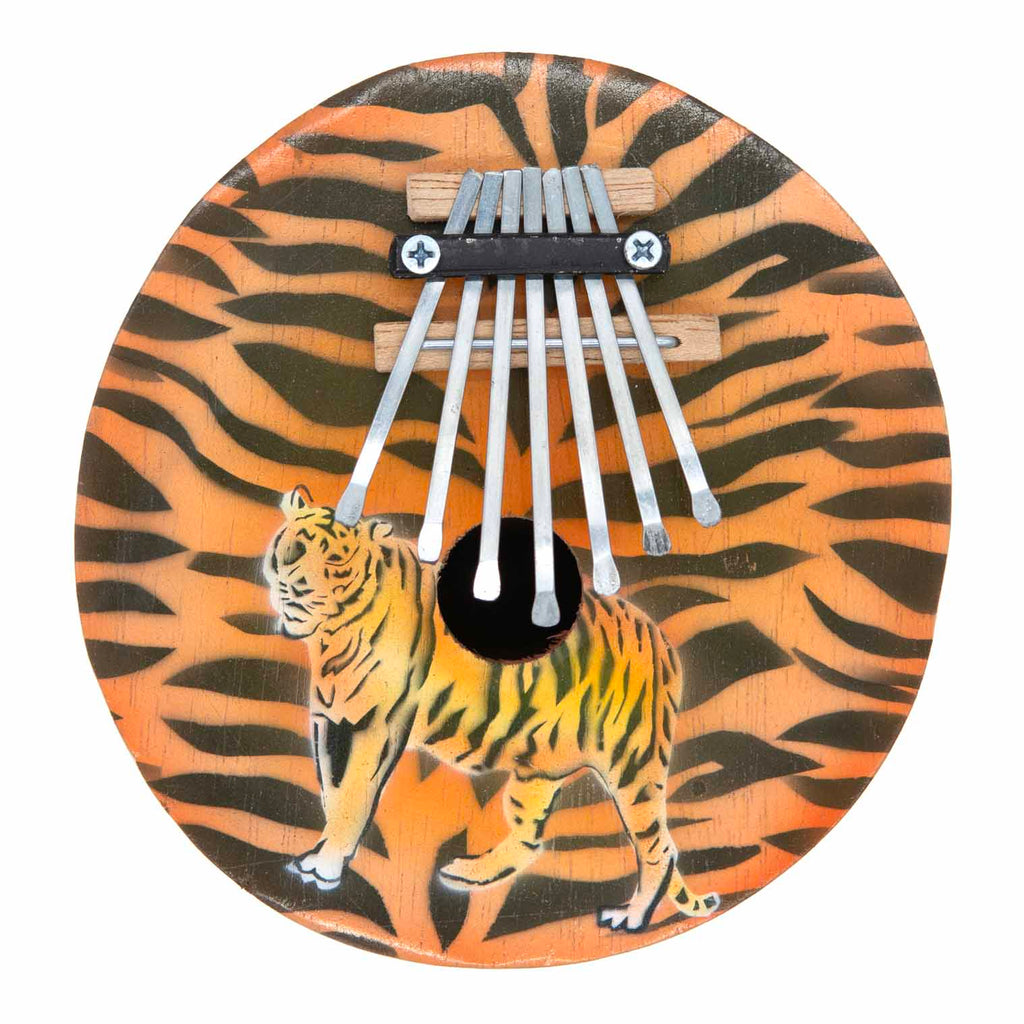 Tiger Pattern Thumb Piano-Thumb Pianos & Xylophones-Siesta Crafts