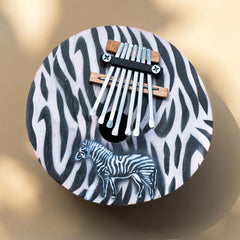 Zebra Pattern Thumb Piano-Thumb Pianos & Xylophones-Siesta Crafts