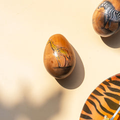 Giraffe Egg Shaker-Shakers-Siesta Crafts